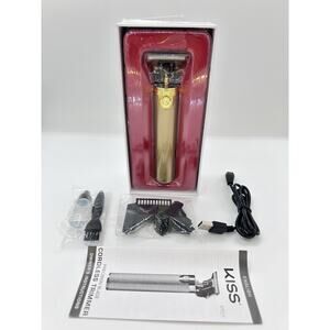 Kiss PT01 Precision Blade Cordless USB Hair Trimmer Clipper, 8 Pieces, Men